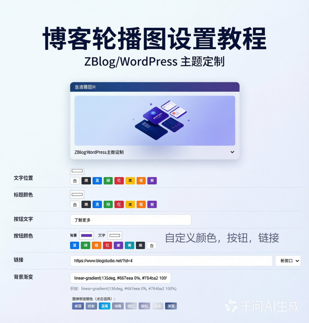 悦览主题 - 轮播图详细设置教程